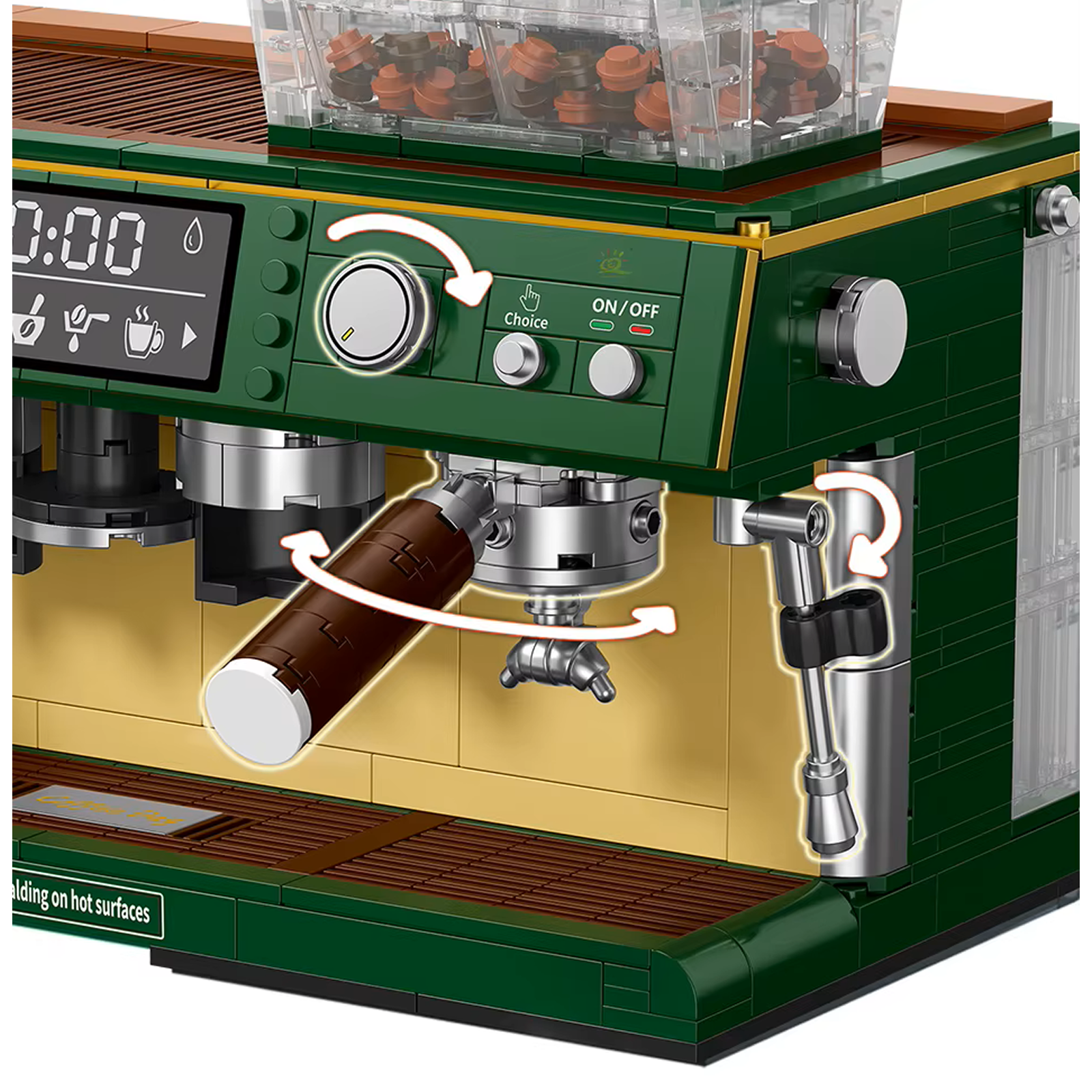 Green Coffee Machine Building Set