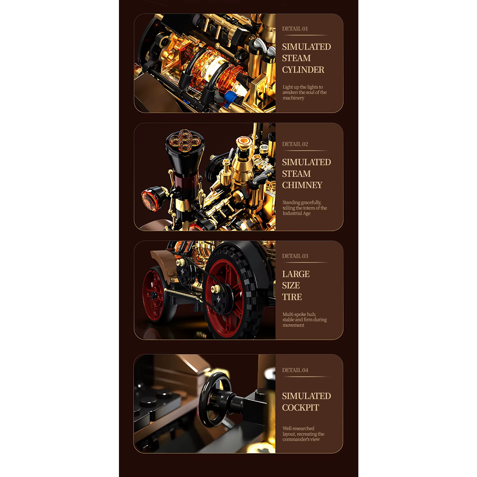 Steampunk Vintage Car Building Set
