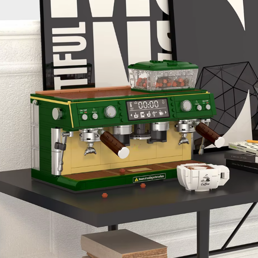 Green Coffee Machine Building Set