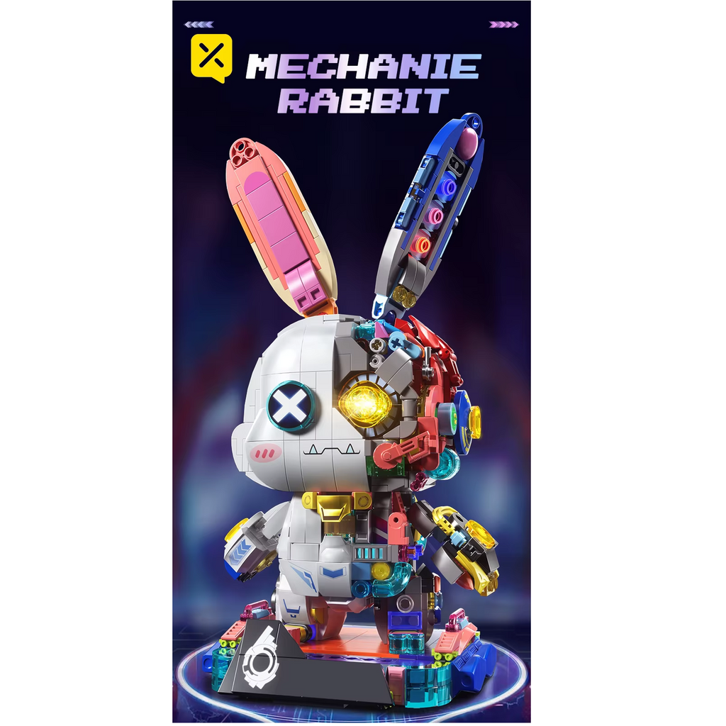 Cyberpunk Robotic Rabbit Building Set