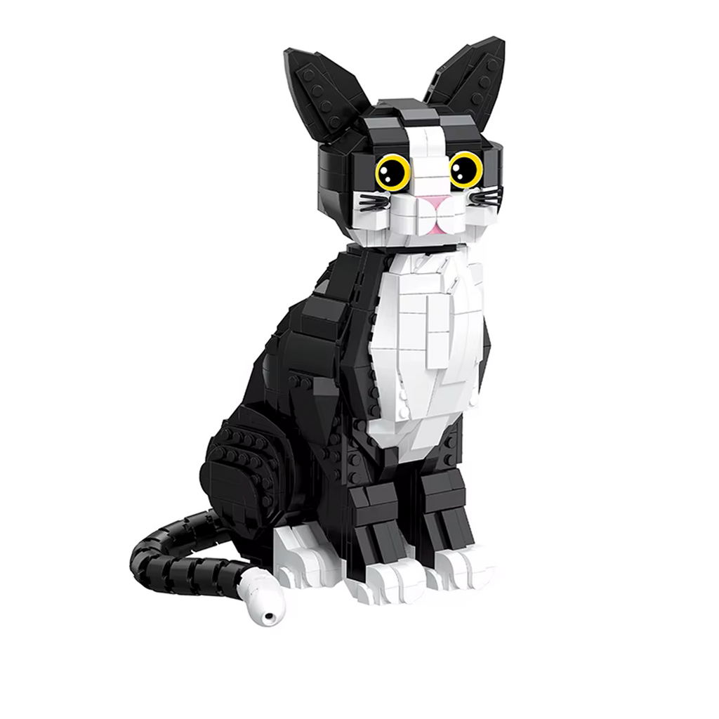 Cute Black Cat Building Set
