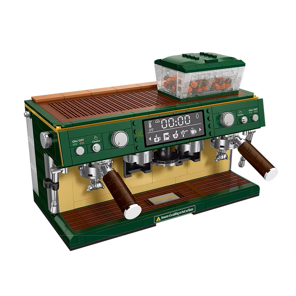 Green Coffee Machine Building Set