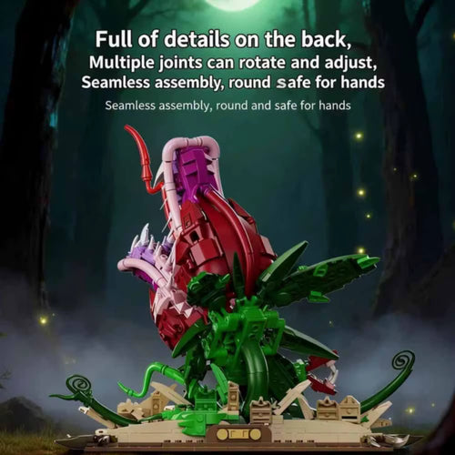 Carnivorous Plant on a Magic Book Building Set
