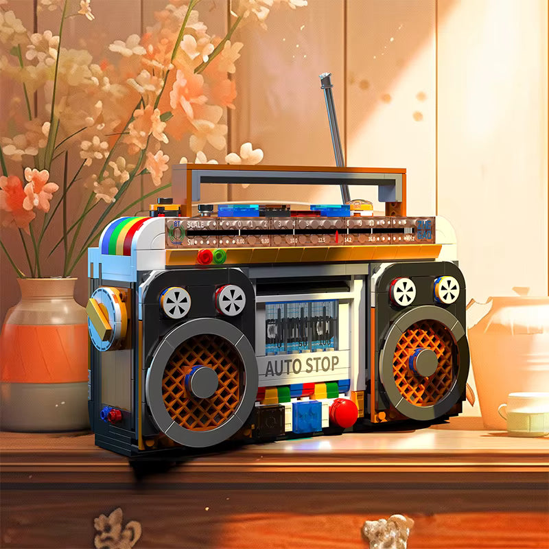 Retro Radio Nostaljazz Building Set